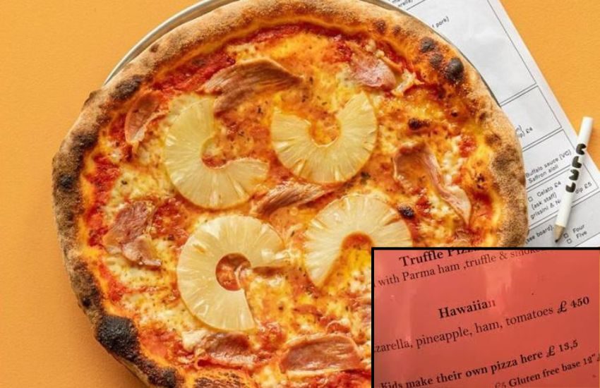 Londra, la provocazione dei ristoratori italiani contro la pizza all’ananas: “La volete? Costa 450 sterline”