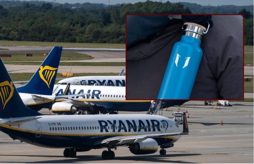 Ryanair: passeggera porta una borraccia e deve pagare 60€, “conta come bagaglio”