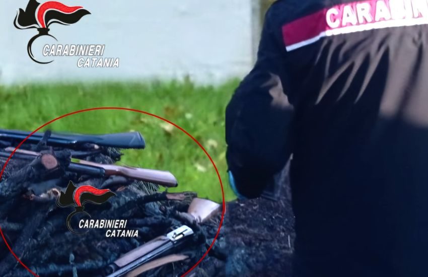 Zafferana Etnea, nascondeva in casa fucili e munizioni, arrestato 38enne
