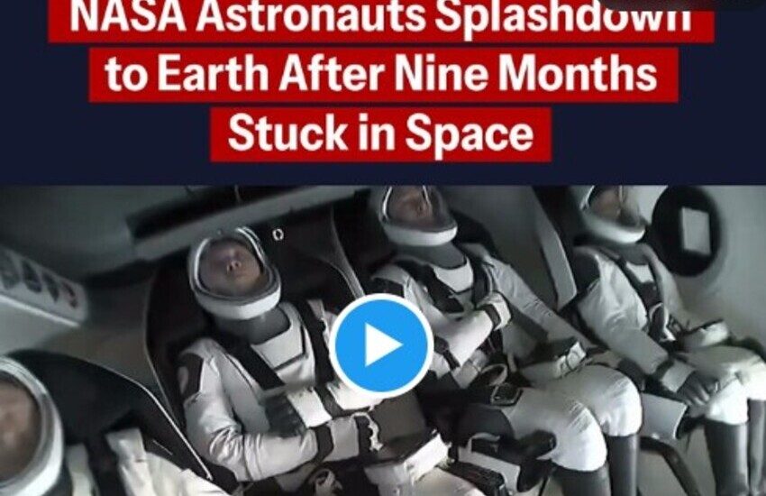 VIDEO – Rientrano sulla Terra i due astronauti rimasti bloccati 9 mesi sulla SSI