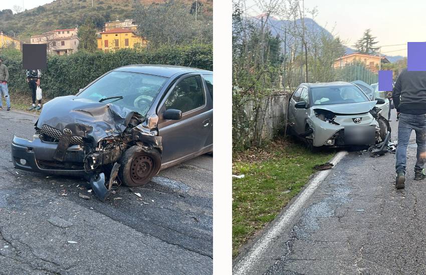 Due incidenti in pochi minuti a Sezze, il più grave lungo via Roccagorga. In tutto cinque le persone rimaste ferite. Traffico paralizzato