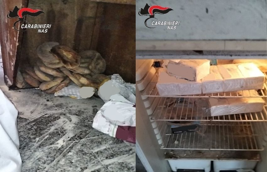 Nas Catania, ritrovati escrementi di roditore e blatte, sequestrato un panificio