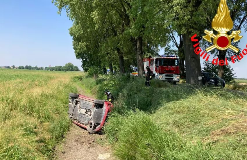 Grave incidente a Secugnago: scontro tra ambulanza e auto, ferito gravemente un bimbo di tre anni