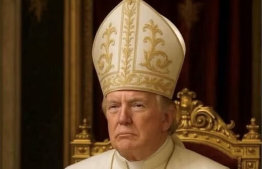 Trump in versione Papa sui social della Casa Bianca: il fotomontaggio diventa virale
