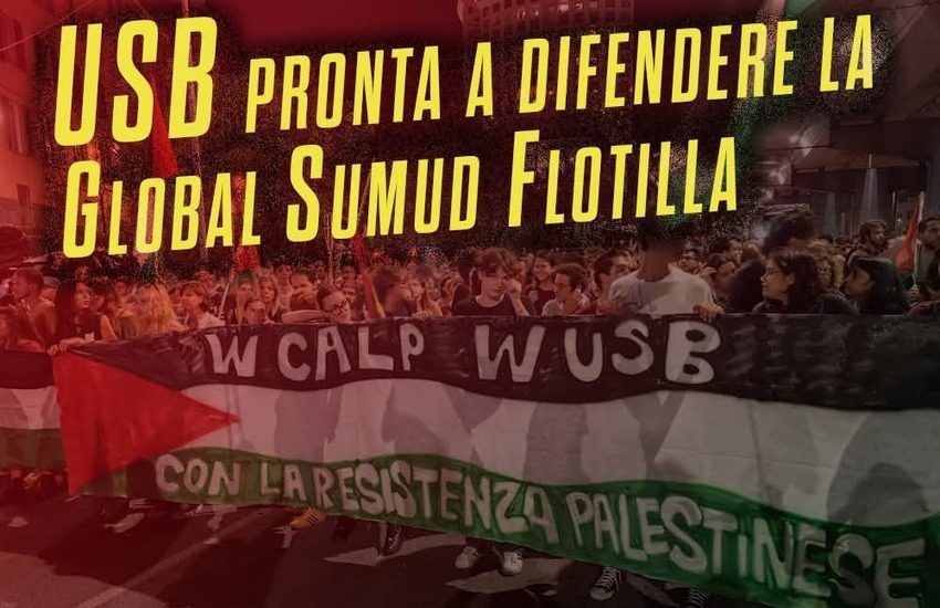 USB Sicilia: l’equipaggio di terra della Global Sumud Flotilla in partenza dai porti siciliani