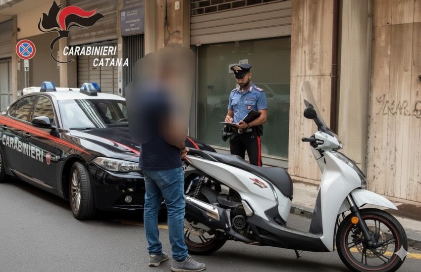 Adrano e Paternò, controlli a tappeto per la sicurezza stradale: trovato scooter rubato