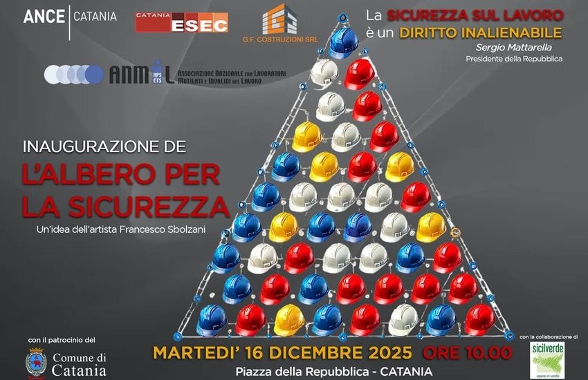 Costruttori Edili, l’Albero per la Sicurezza 2025 torna a Catania