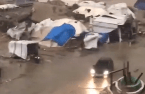 Gaza sotto piogge torrenziali: il maltempo travolge i rifugi degli sfollati