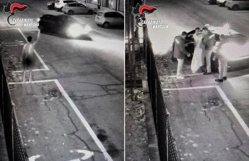 Si presenta nudo alla caserma e lascia droga all’ingresso, 43enne denunciato nel Mantovano