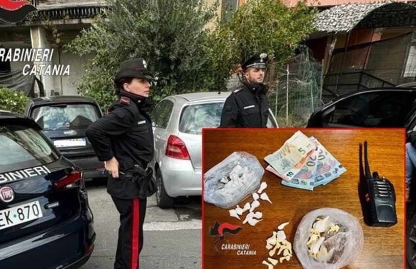 Spaccio a Catania, arrestato 18enne beccato in via Capo Passero