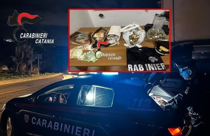 Droga e 65 mila euro nascosti in casa: arrestato 40enne a Paternò, denunciata la figlia minorenne