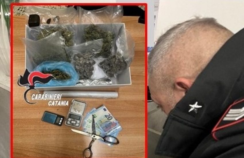 Ragalna, aveva quasi 400 g di droga in casa: arrestato 31enne