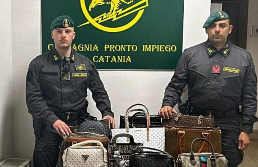 Maxi sequestro della Guardia di Finanza a Catania: oltre 11 mila articoli contraffatti