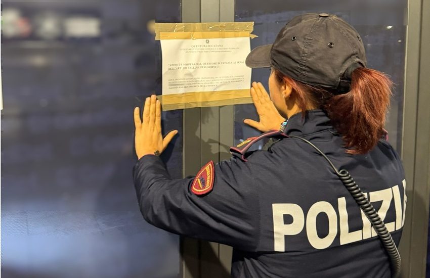 Due sale scommesse chiuse a Catania, sospesa l’attività: troppi pregiudicati tra i clienti