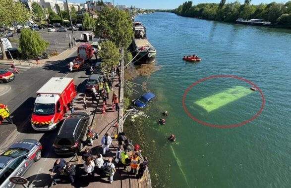 Autobus finisce nella Senna: alla guida autista in formazione