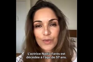 Addio a Nadia Farès: scomparsa a 57 anni l’attrice franco-marocchina