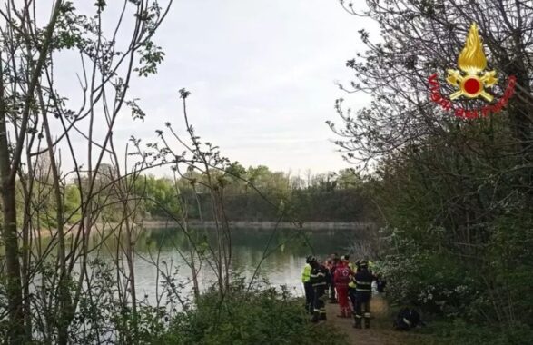 Uomo trovato morto in un’ auto finita in un laghetto a Nerviano