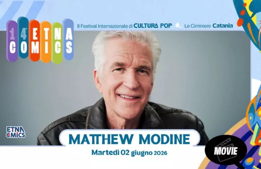 Matthew Modine ospite speciale di Etna Comics 2026: da “Full Metal Jacket” a “Stranger Things”