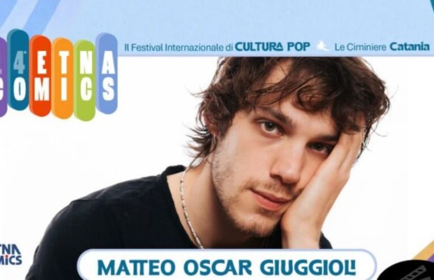 Etna Comics 2026, Matteo Oscar Giuggioli tra gli ospiti più attesi del festival