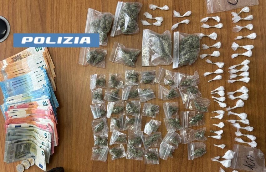 Arrestato 25enne a Catania in via Capo Passero: aveva 120 dosi di droga e una ricetrasmittente