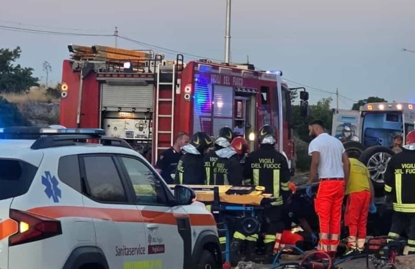 Tragico incidente nel Foggiano: tre giovani morti dopo il ribaltamento dell’auto