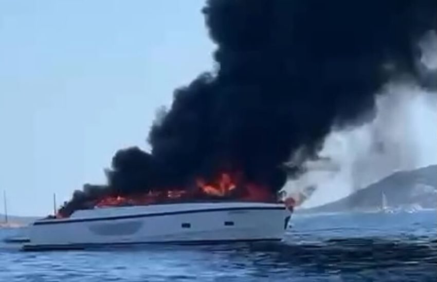 yacht in fiamme al largo della sardegna tre persone si salvano tuffandosi in mare da Dayitalianews.com yacht in fiamme al largo della sardegna tre persone si salvano tuffandosi in mare